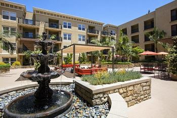 Courtyard Fountain at 55+ FountainGlen Pasadena, Pasadena, California